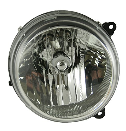 Image of TRQ Passenger Side Headlight Assembly Halogen Compatible with 2005-2007 Jeep Liberty without Automatic Leveling Headlights CH2503156