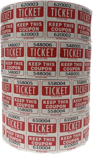 Tickets de tombola pour kermesse scolaire et fête de village lot de 8000 coupons
