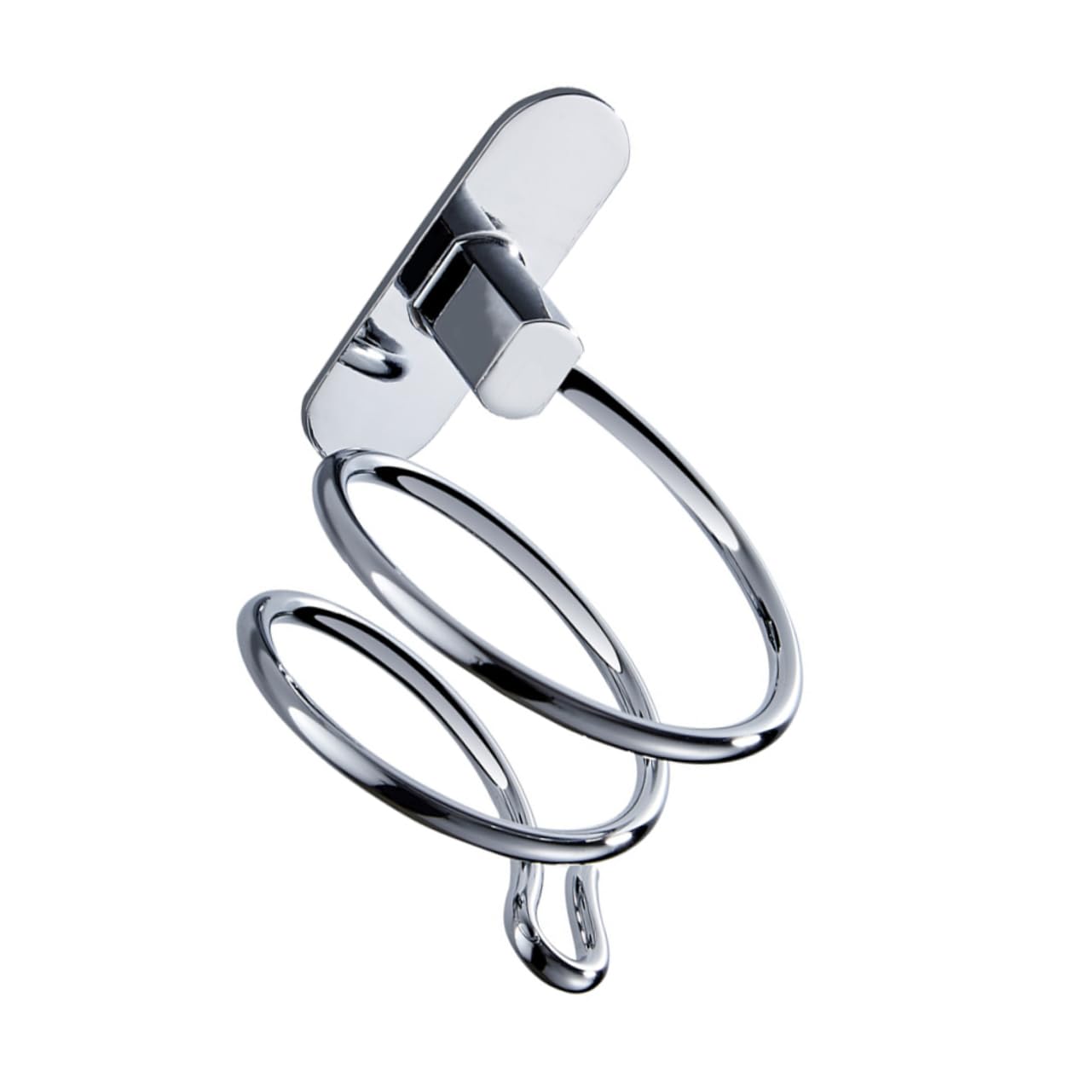 minkissy Hair Dryer Rack Multi-functional Organizer Holder Stainless Steel Safe Wall Storage Simple Practical Design