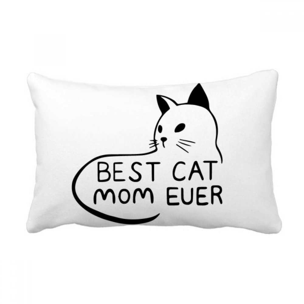 Coussin lombaire Chat Maman design multicolore pour canapé 40x60 cm