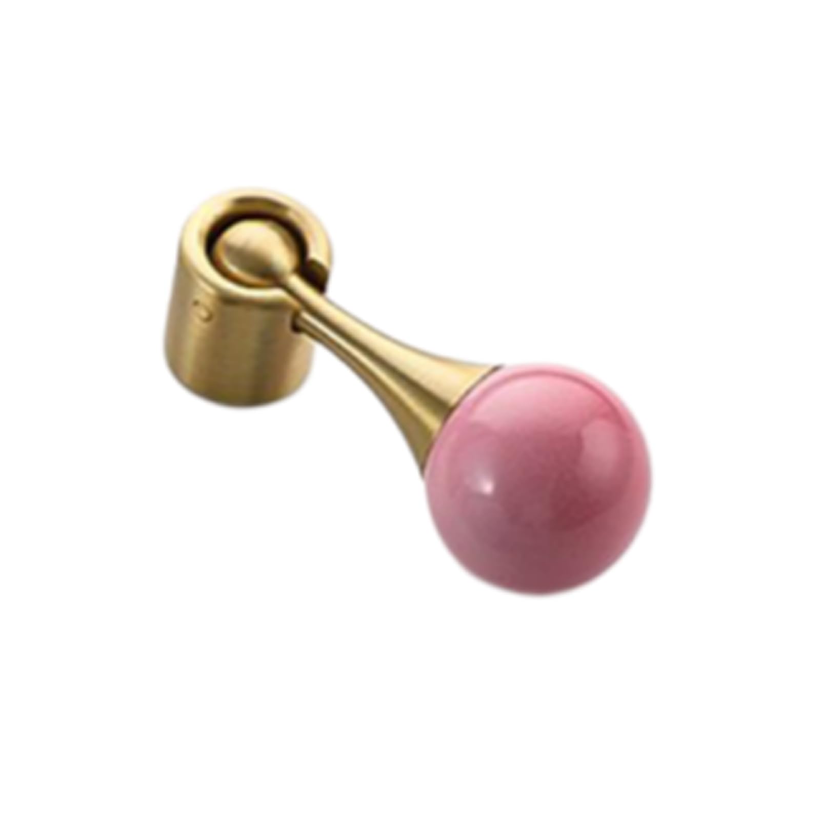 Dswzlqdxb 2 Pieces Cabinet Pulls Brass Door Handle Spherical Closet Handle Dressing Table Drawer Eyelet Gloves Cabinet Knobs Retro Door Levers Pendant (2)