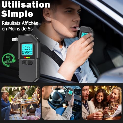 Ethylotest numerique LCD : evitez les risques sur la route - 2