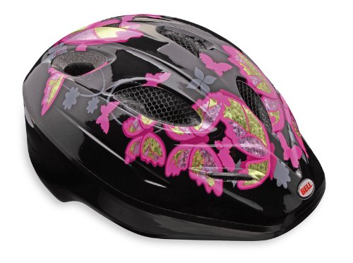 Bell Dart Children's Cycling Helmet Multi-Coloured Black/pink Butterflies Size:S (50-54 cm) Sports & Outdoors
