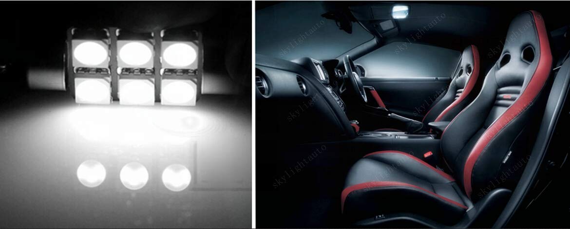 skylightauto 16pcs LED Premium Xenon White Light Interior Package Deal for GMC Acadia 2007-2016