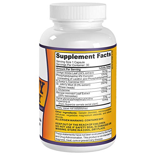 Study-Buddy (All-in-1) Supplement for Focus, Productivity & Memory Support - Natural Study Aid Pills/Supplements - Thumbnail 6