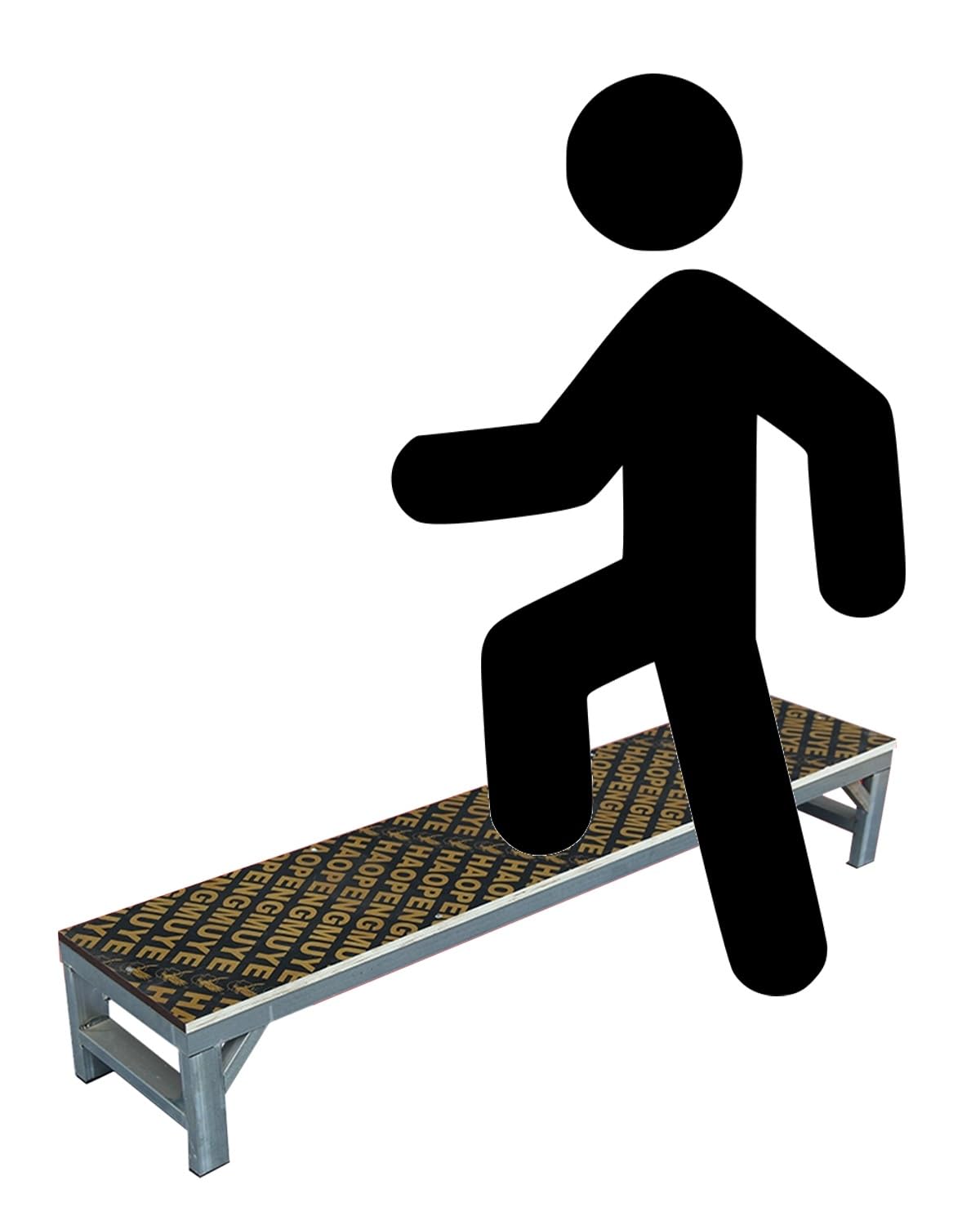 Elitix Portable Stage Staircase Adjustable Legs, Easy to Carry Stage Riser Risers for Kids Events, Wedding Event Chorus Risers Panel(H 40cm/15.7")