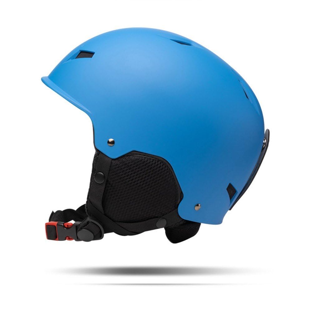 Zimowy kask snowboardowy z nausznikami ciepły unisex kask narciarski kask do sportów śnieżnych ze stałym paskiem ochronny kask narciarski do uprawiania sportów na nartach