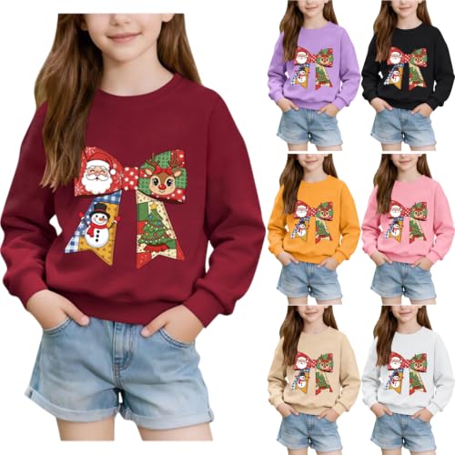 Christmas Sweatshirts for Girls Long Sleeve Crew Neck Shirts Fall Tops - image 1
