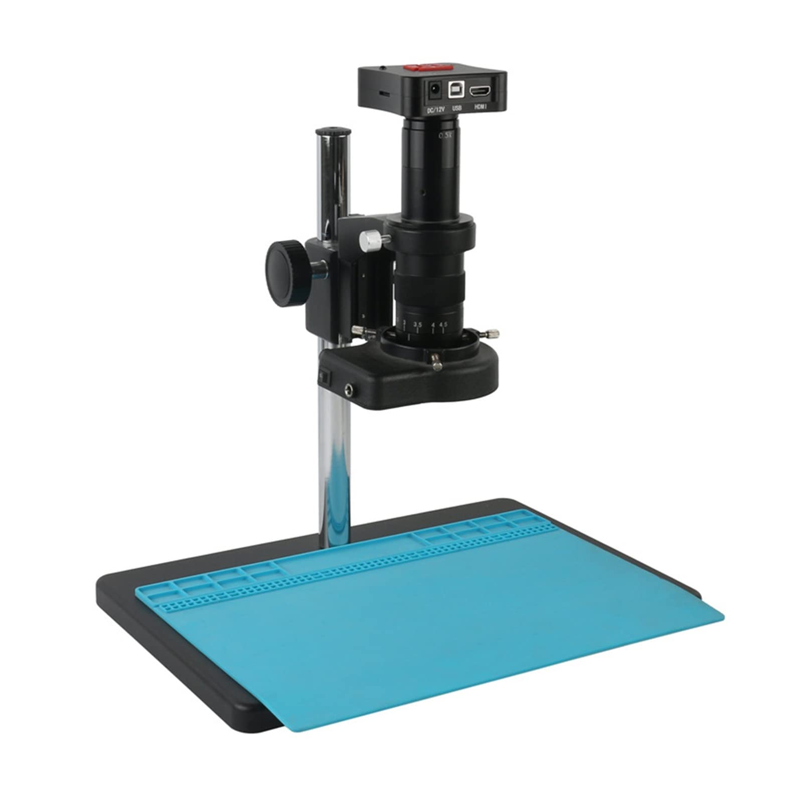 ASerZenith Industrial Electronic Digital Microscope Industrial Camera 1080P 4K Usb Hd Video Microscope 180X Repair And Inspection Kit,4K-180X