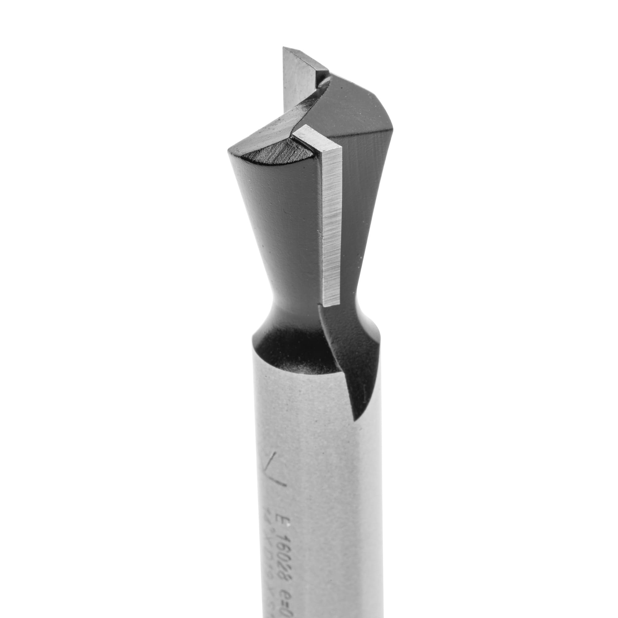 ENT 16028 Fraise queue d'arronde Carbure, Queue (S) 12 mm, Diamètre (D) 19 mm, NL 19 mm, E 14°, SL 40 mm, sans arraseurs