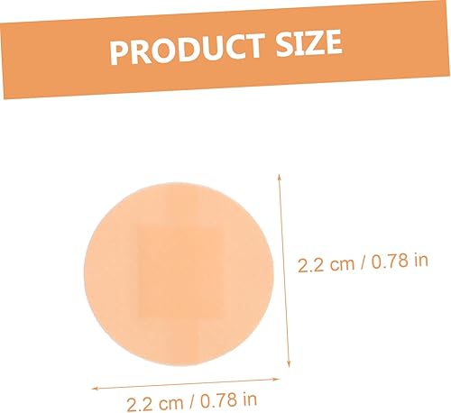 Miniatura 2 de Parches de 200 piezas de mini cinta de conducto mini cinta adhesiva transparente para el cuidado del vendaje, parches circulares o