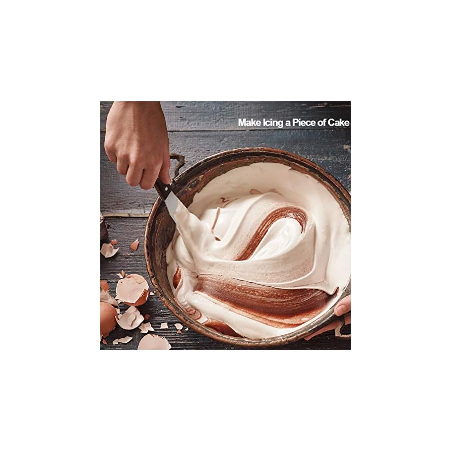 4PCS-Cake-Decorating-Icing-Spatula-set-with-4-6-8-10-Inch-Stainless-Steel-Blade-Wood-Handle-Frosting-Spatulas-and-Cake-Stripping-Tool-Straight-Spatulas-4-6-8-10-Inch PUCKWAY 4PCS Cake Decorating Icing Spatula set with 4, 6, 8 & 10 Inch Stainless Steel Blade, Wood Handle Frosting Spatulas and Cake Stripping Tool (Straight Spatulas 4, 6, 8 & 10 Inch)