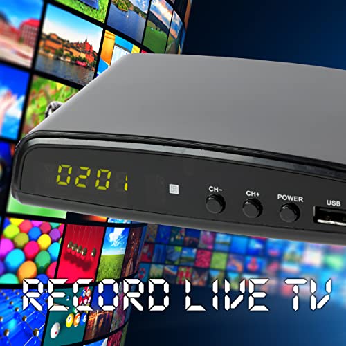 image for QFX CV-103 Digital Converter Box W Ul Adapter, for RF in (Antenna), RF