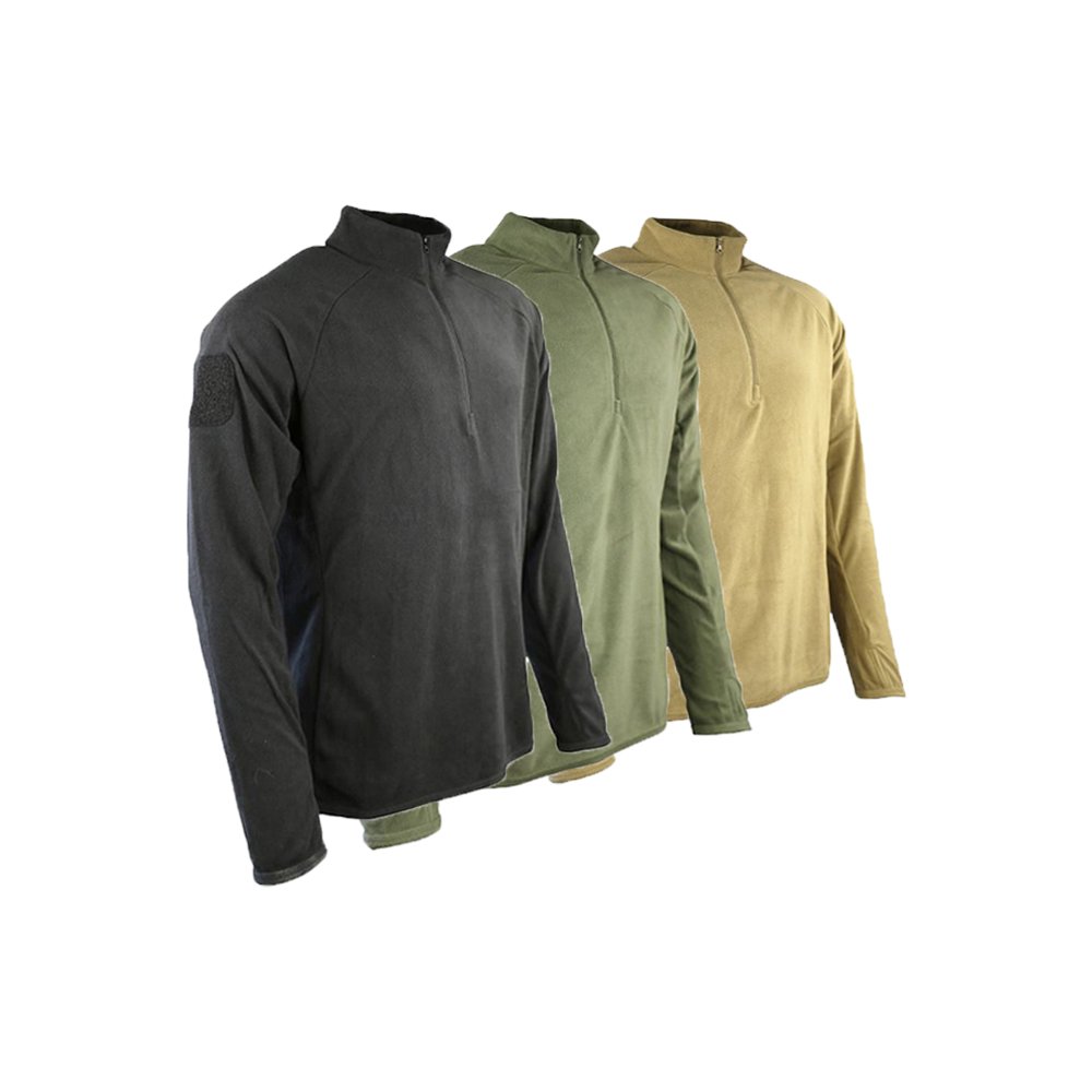Kombat UK Alpha Mid-Layer Tactical Fleece (Large, Black)