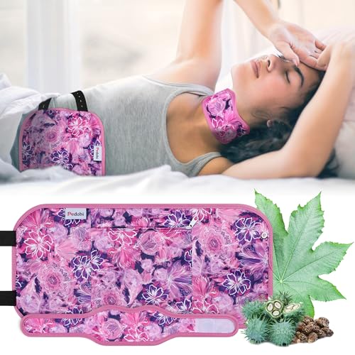 Image of Reusable Castor Oil Pack Wrap for Liver Detox, Castor Oil Wrap for Stomach Less Mess, Elastic Strap Machine Washable Anti Oil Leak 2pcs