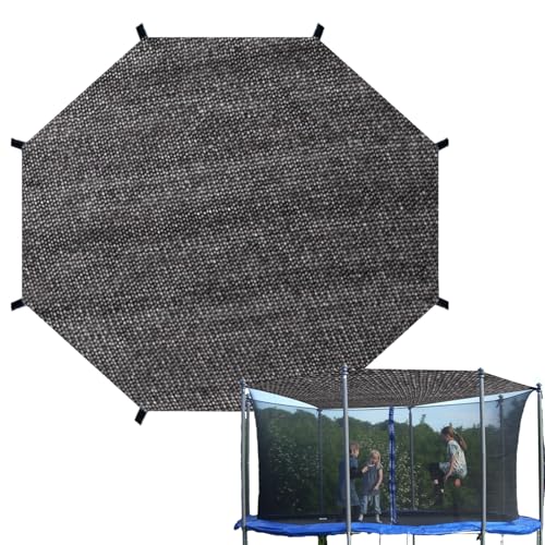 Trampolin Sonnenschutz Abdeckung, Trampolins Sonnenschutznetz, Sonnenschutz Trampolin Zelt Abdeckung, Multifunktionales TrampolinSchutzwerkzeug Für Picknicks, Hinterhöfe,Ø 366cm,8 Pole