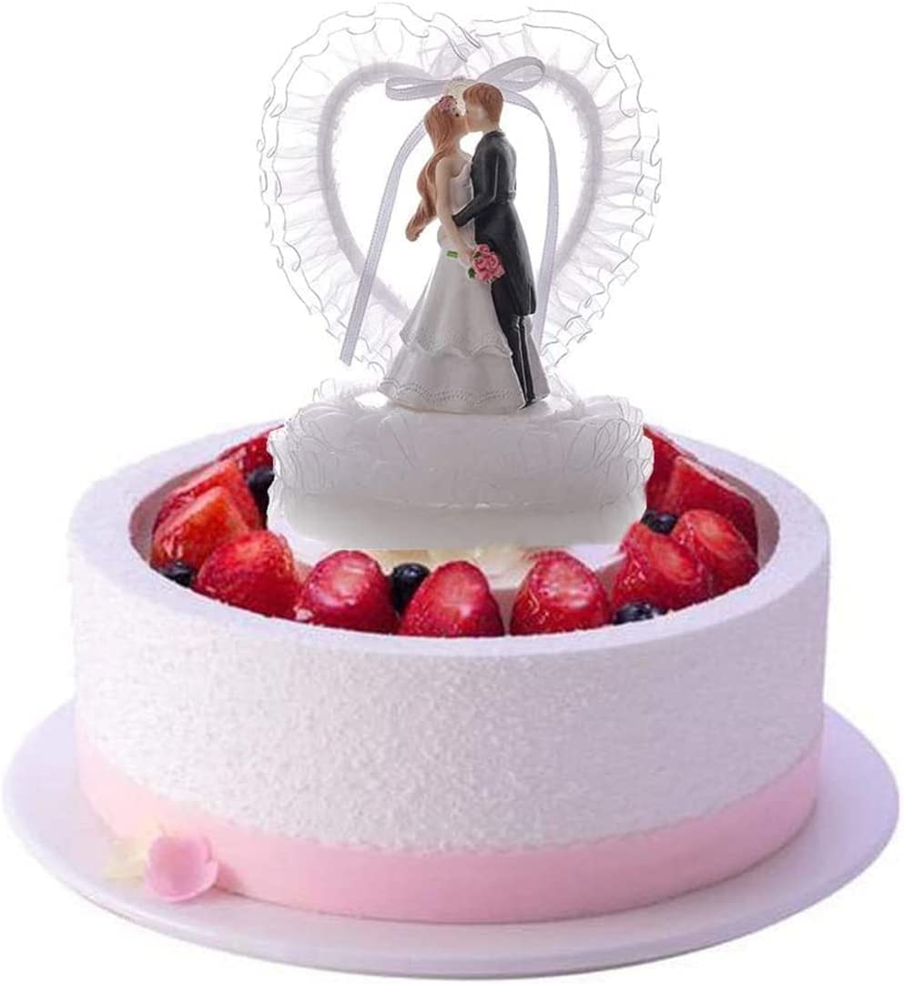 Decoración para Tartas de Boda de 5.5 in, decoración romántica para Tartas de Novia y Novio para decoración de Bodas, Fiestas de cumpleaños, Bodas.