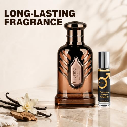 Image of AFLUXE Men's EDP Pheromone&Parfum, Aromatic Woody Fragrance-RFS Inspiro Men | Long Lasting Perfume for Men, Eau de Parfum Spray, 3.74 Fl Oz-6