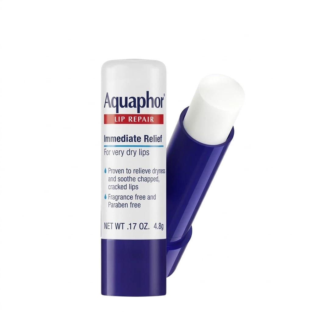 Aquaphor Lip Repair Stick 0.17oz Fragrance Free Lip Balm for Very Dry Chapped and Cracked Lips Long Lasting Moisture with Shea Butter and Jojoba Oil Dermatologist Recommended Lip Care for Sensitive Lips Pack of 1-picture-12