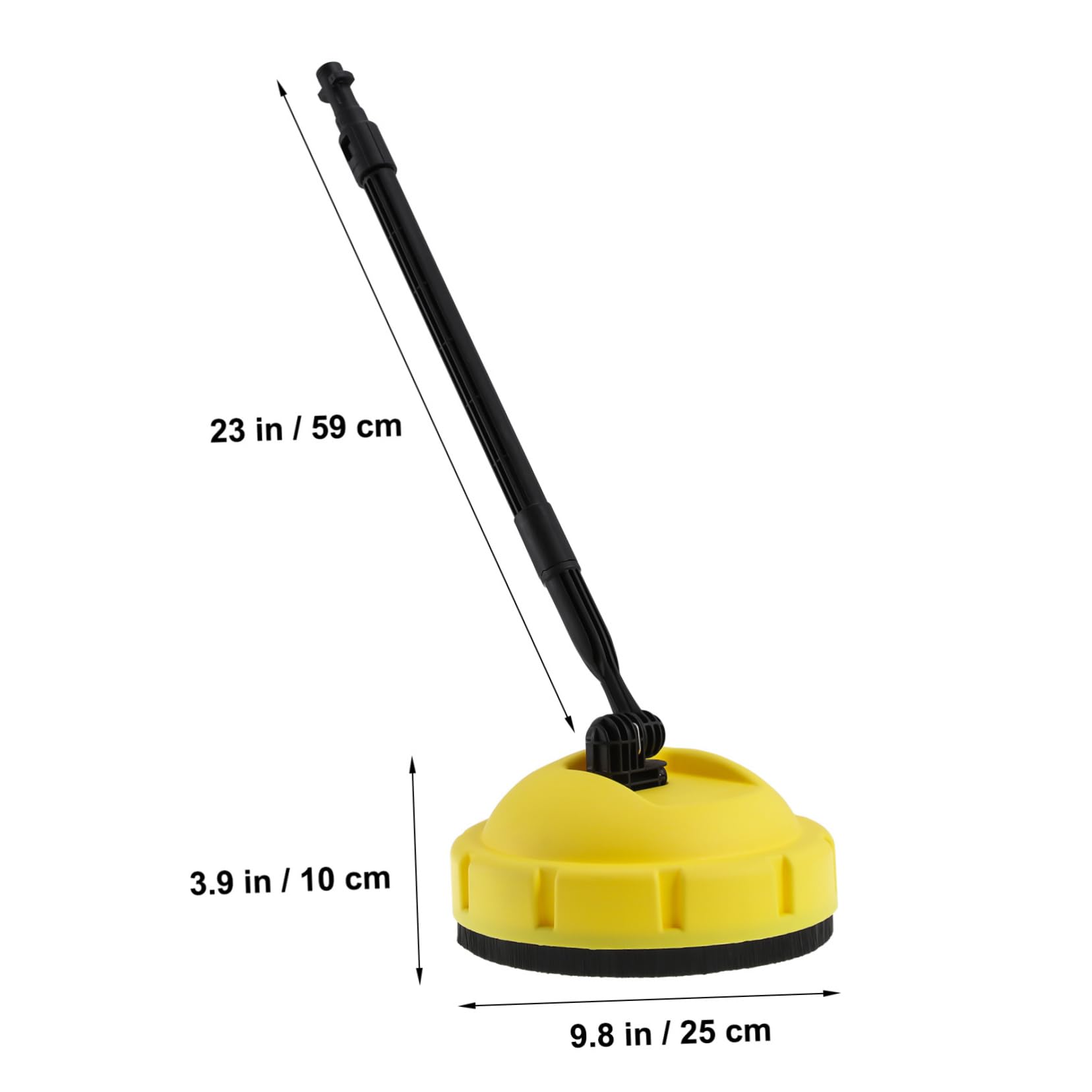 Limpiador de Superficies Rotativo para Hidrolavadora Cepillo de Limpieza de Alta Presión Mango Largo Adecuado para Coches y Superficies Planas