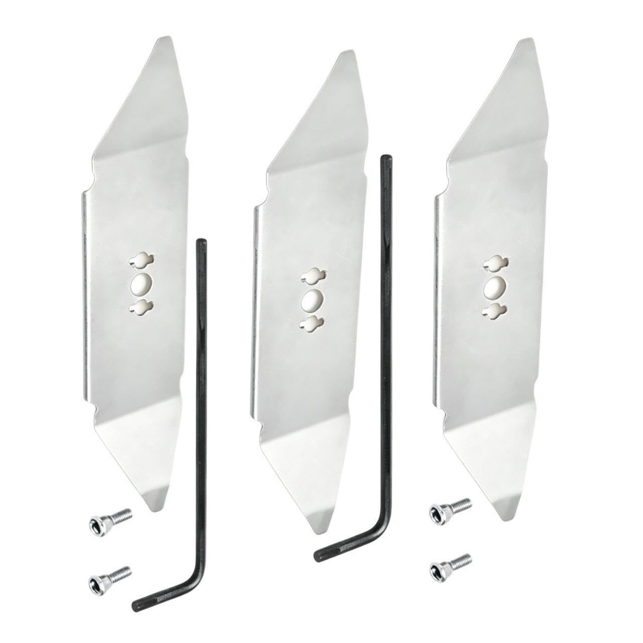 Cuchilla for Cortacésped,Acero Inoxidable con Llave Hexagonal,Compatible con Robomow,Accesorio for Cortacésped Robótico(3set)