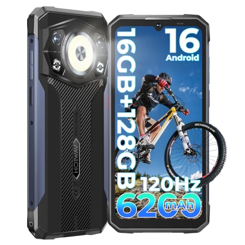 HOTWAV Cyber 17 Movil Irrompible 16GB+128GB(TF 2TB), 120Hz 6,75