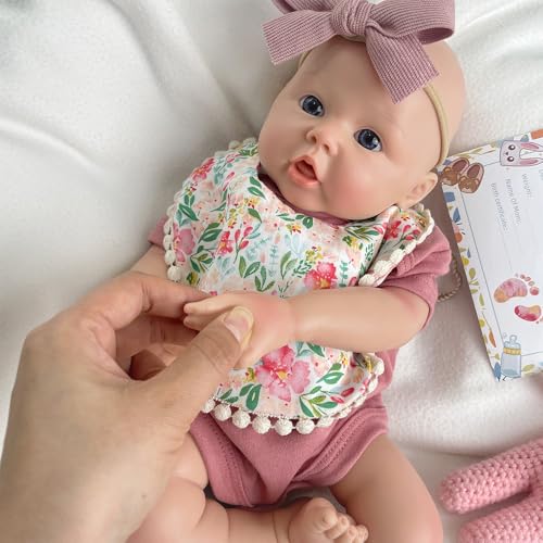 Muñeca de bebé realista de cuerpo completo de silicona 18 pulgadas miniatura 2