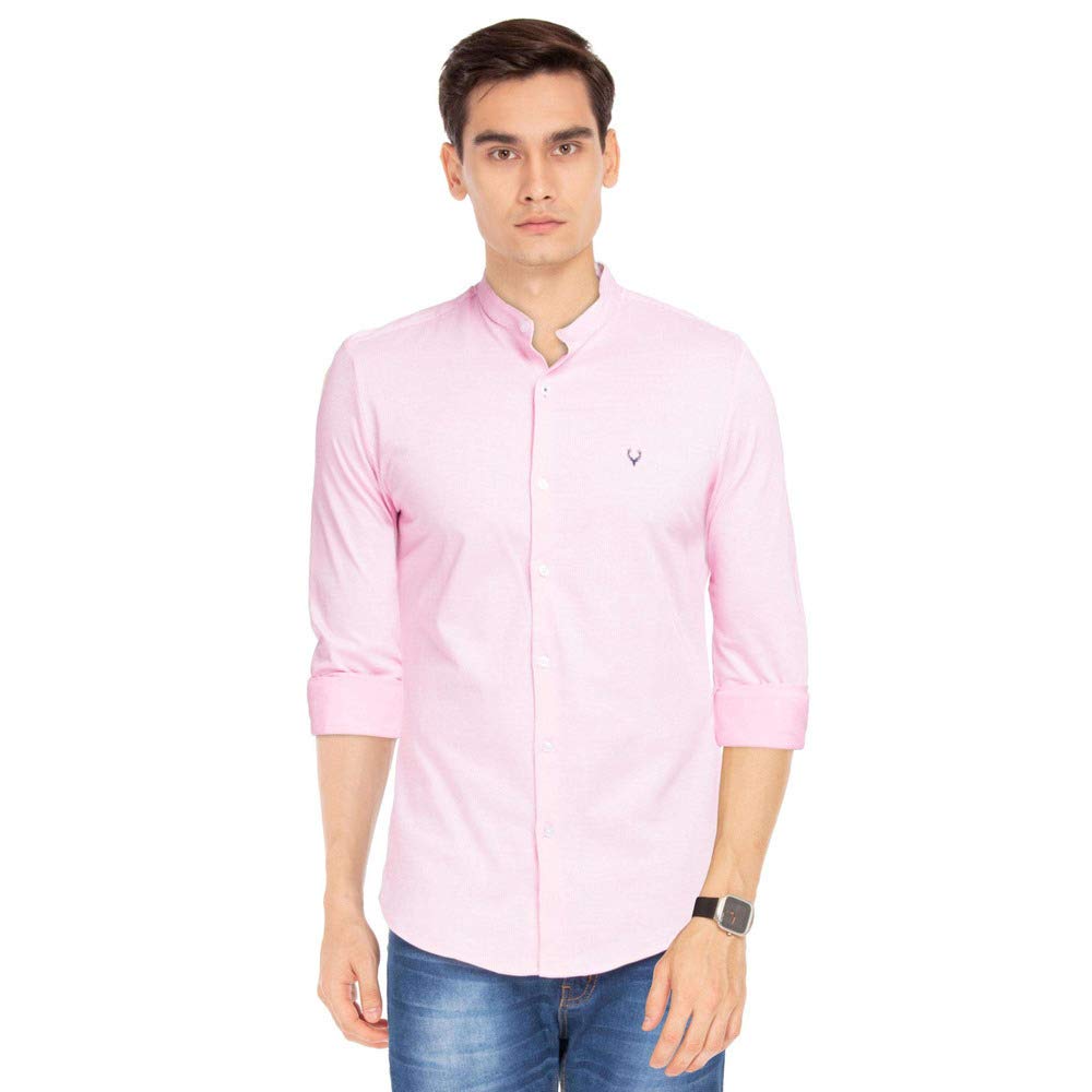 Allen solly mandarin collar shirts Clearance