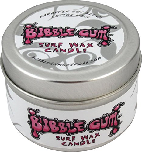 Bubble Gum 4oz Travel Tin Coconut Scented Surf Wax Candle