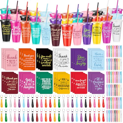 Hollowfly 48 Sets / 192 Pcs Thank You Appreciation Gifts Bulk, Colorful