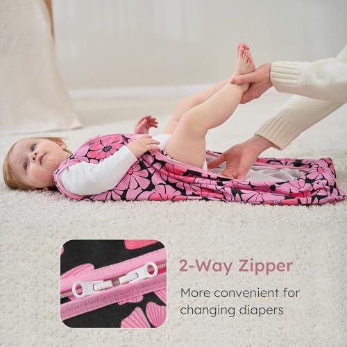 Image of Yoofoss Baby Sleep Sack 12-18 Months Wearable Blanket for Babies 100% Organic Cotton 2-Way Zipper TOG 0.5 Toddler Sleeping Sack 3 Pack, Comfy Lightweight Sleep Sacks