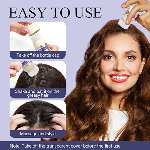 SHVYOG Dry Shampoo Powder, Travel Size Dry Shampoo, Powder Dry Shampoo for Dark Hair, Absorb Oil Mattifying Root Boost Dry Shampoo for Women, No White Cast, Benzene-Free, 0.29oz - Image 7