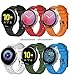 TOPsic 20mm Correa de Reloj para Vivoactive 3/Vivomove HR/Forerunner 645 Music/Forerunner 245/Galaxy Watch Active/Active2 40mm 44mm/42mm/Gear Sport/Gear S2 Classic/Ticwatch 2 Silicona Pulsera