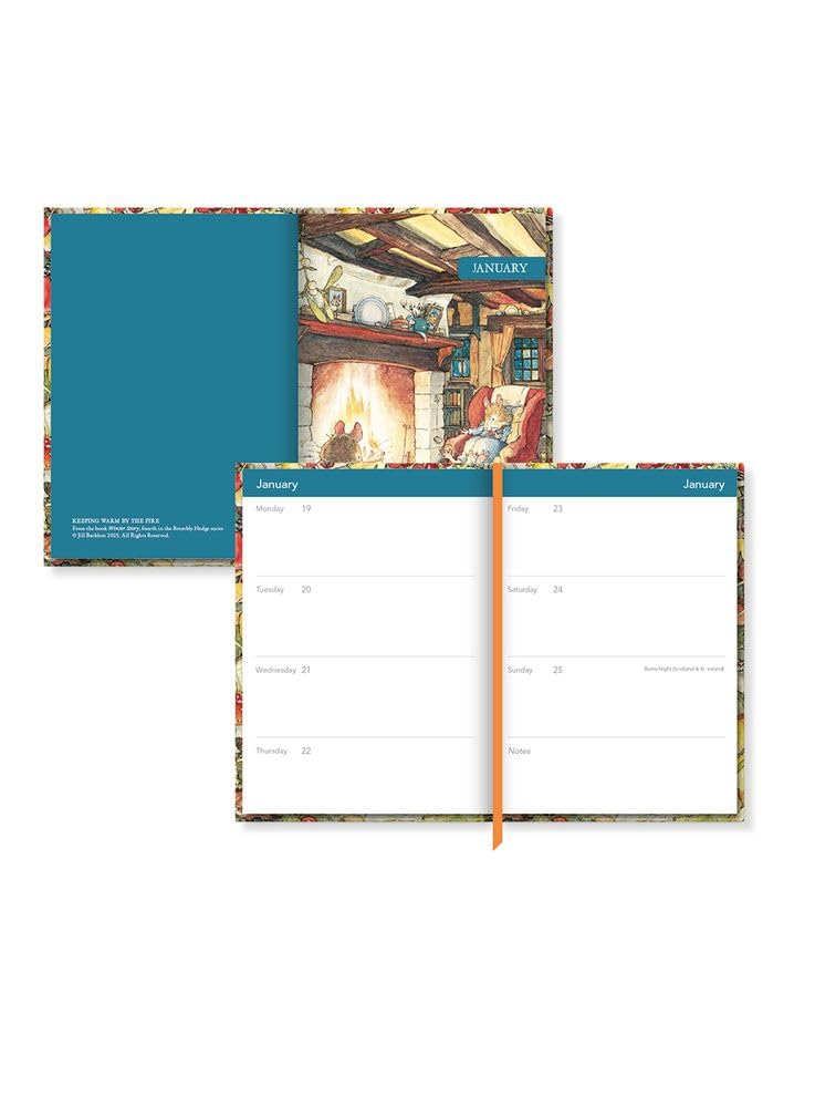 Agenda De Bureau 2026 A5 Brambly Hedge - Semainier Avec Illustrations Jill Barklem, Couverture Rigide, 214x153 Mm
