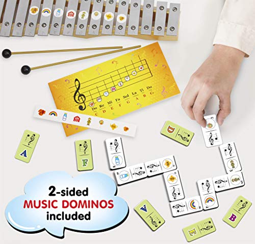 image for inTemenos Glockenspiel Xylophone 15 notes - Kids Sheet Music Book - 34
