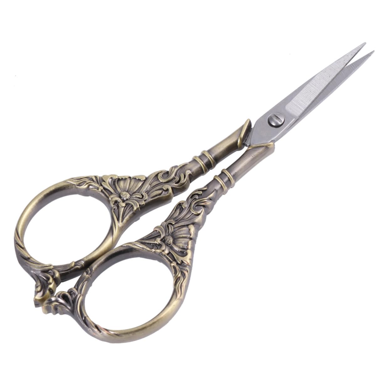 EXCEART 3 Piezas Tijeras Tijera De Cocina Cortador De Hilo con Diseño De Lirios Pinza De Costura Cizalla De Punto De Cruz Pestañas Doble Párpado