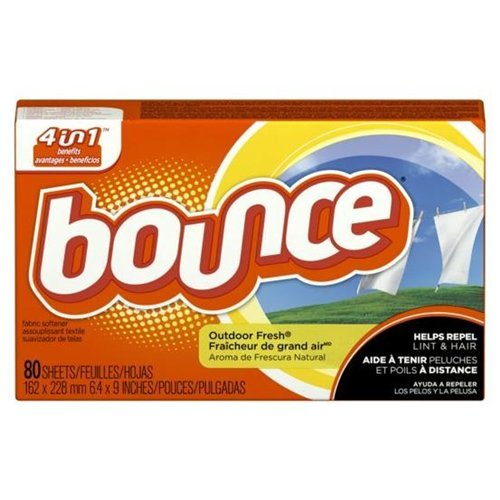 Bounce 80068 Outdoor Fresh Scent Fabric Softener Sheets 80 Count