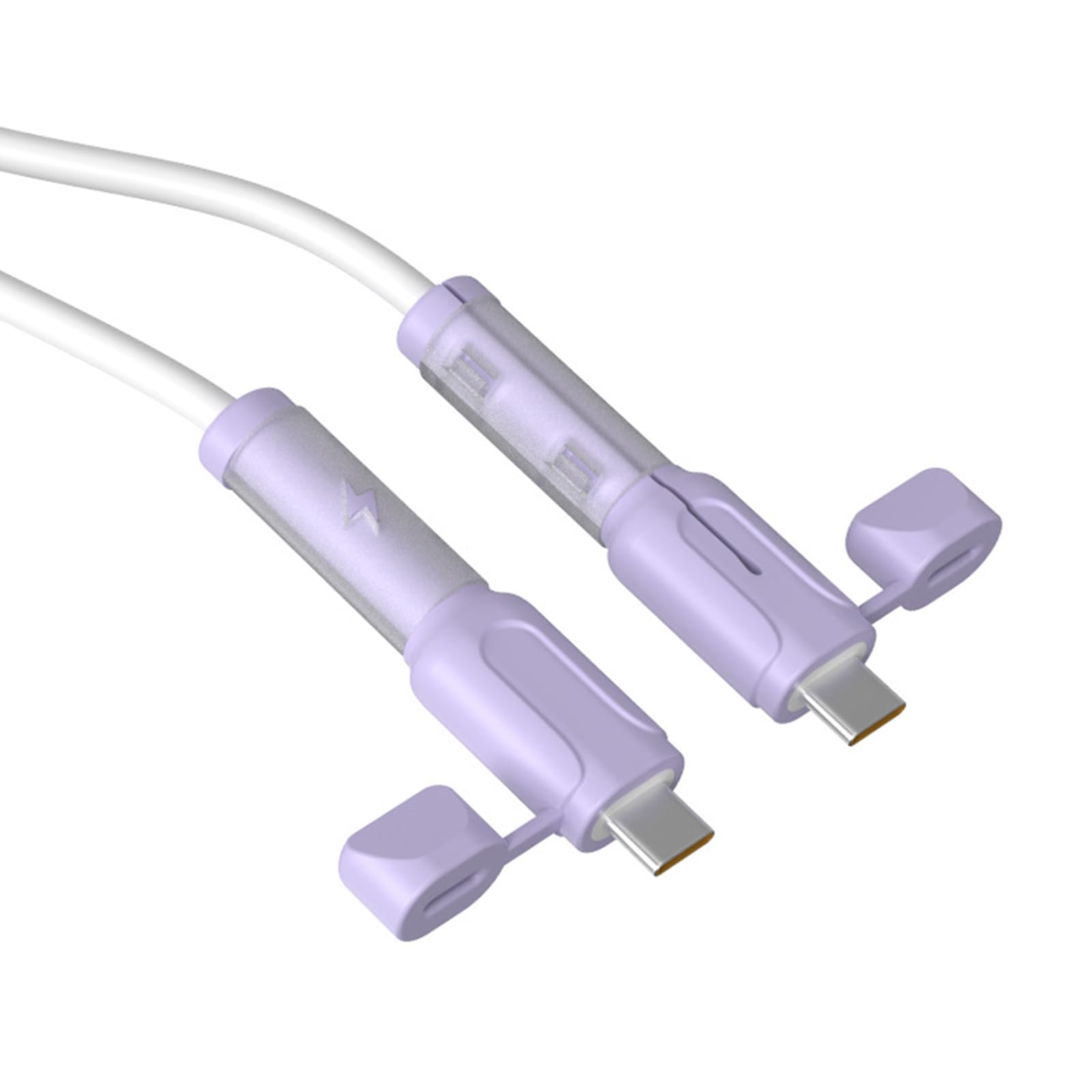 ZWWAAZHF 2Pcs Data Cable Protector Silicone Cord Saver Dustproof Storage Data Cable Winder Protective Cover for Phone Tablet Adjustable Charging Cord Holder