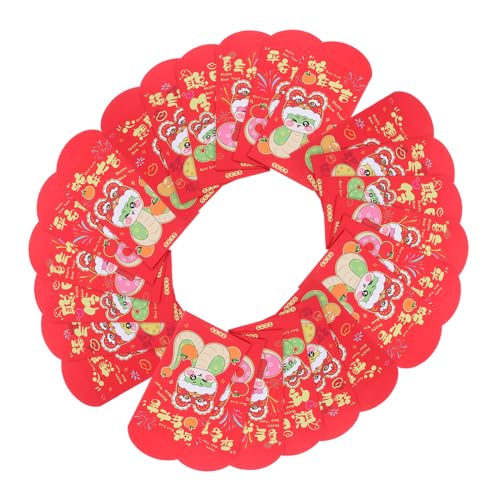 HOLIDYOYO 30個蛇年お年玉封筒 春節用ポチ袋 紙製光沢仕上げ 感あるデザインで祝福を伝える 新年 結婚式 誕生日にも 豊かさと幸福を象徴する多