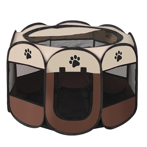 �y�b�g�T�[�N�� �܂��݃T�[�N���e���g ���p�` ���b�V�� �y�b�g�n�E�X �ʋC�� �h�� �����^�т₷�� �y�b�g�e���g �q���v���C�y�� �L�̕��؎� �|�[�^�u�� ��/�L�p�P�[�W �������O �A�E�g�h�A �C���h�A(Brown,Small)