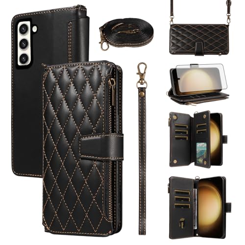 Étui Samsung S23 Plus portefeuille pour voyager léger sans sac Asuwish
