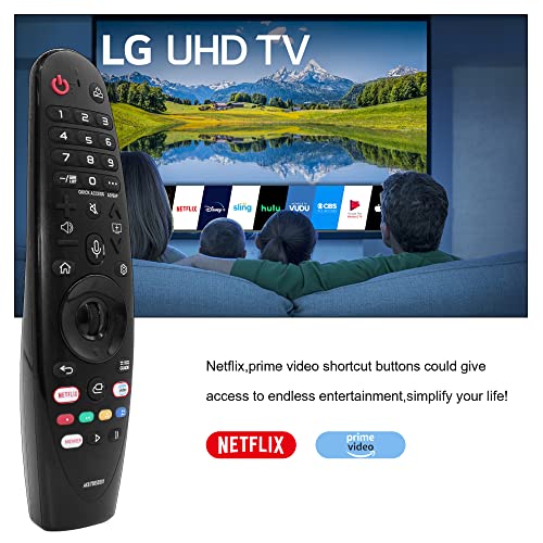 Zyk Remote Control For Lg Smart Tv Replacement For Lg-Tv-Remote With Voice Function,Mr20Ga Lg Magic Remote,For Lg Led Oled Lcd 4K Uhd Tv 2020 2019 2018 2017 Models Netflix And Prime Video,Google/Alexa #TOP5