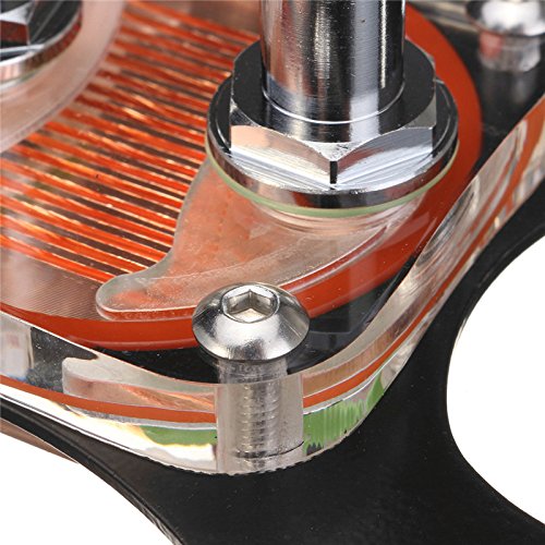Ochoos 50mm Copper Base CPU Water Cooling Block Waterblock with 2 Pagodas for AM4