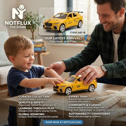 Image of Jaguar F-Pace 1:24 Scale Toy Car - Luxury Diecast Model with Opening Doors, Finish for Kids & Car Collectors [Pack of 1] [Multicolor]