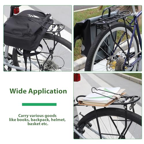 L-Twoo Bike Rear Rack Lightweight Alloy Aluminium Bike Cargo Rack With Adjustable Height For Bike Of Back For 24"-28"/700C Bikes For Mountain Bike Road Bike thumb #5