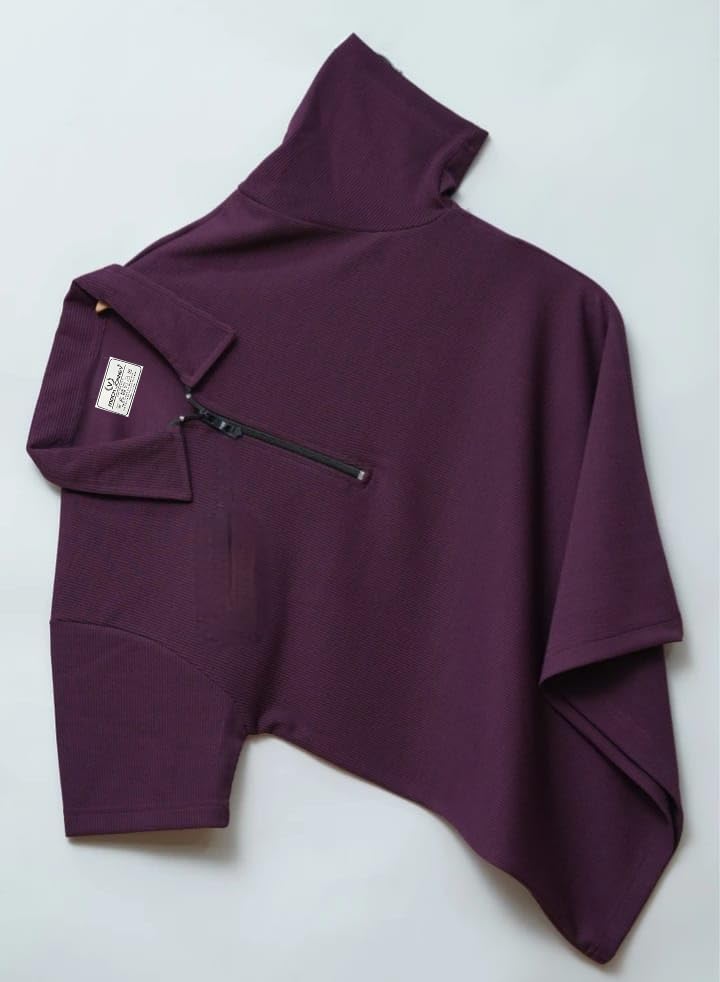 Image of Mack Jonney Ribbed |Regular Fit | Half Sleeves 100% Cotton Polo Neck Self Design with Zip T-Shirt for Men-M671