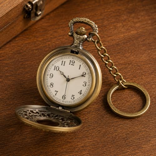 Image of Antique Bronze Pocket Premium Vintage Theme Metallic Home Key Chain & Key Rings | Best Gift for Men, Woman, Boys & Girls on their Special Occassions