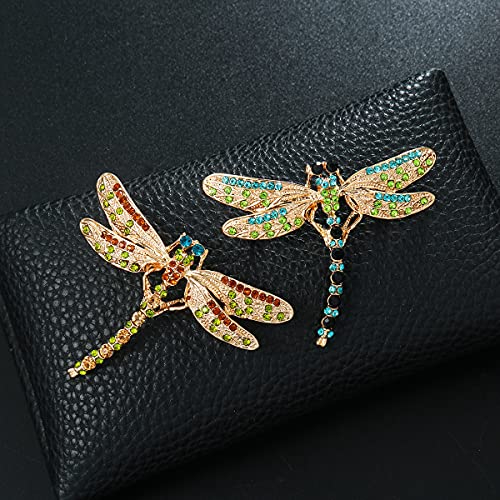6 Pieces Dragonfly Butterfly and Bee Insect Animal Lapel Brooch Pin Set for Daily Decoration3