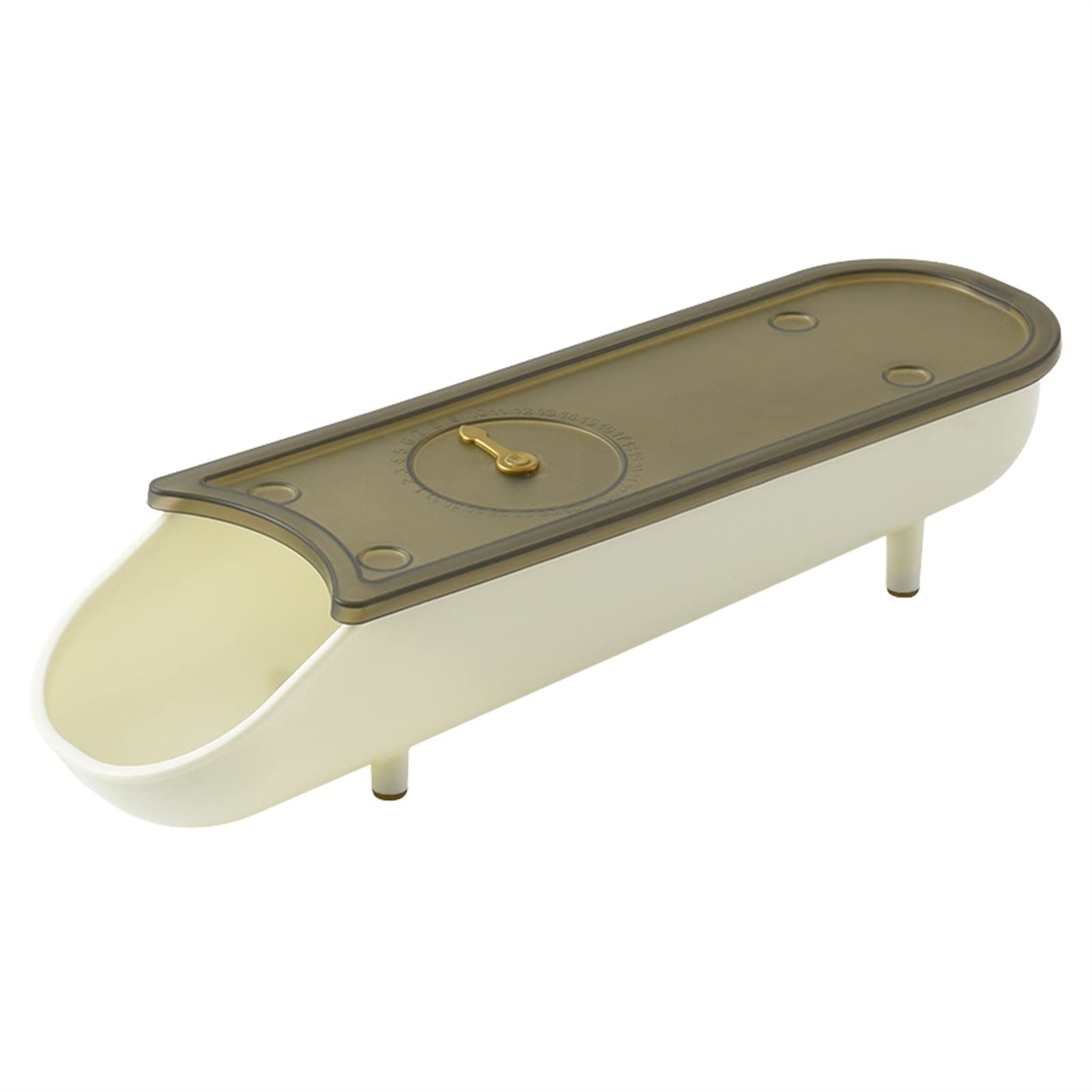 Panier à œufs Boîte à œufs pour réfrigérateur Slide Design Porte-Plateau à œufs avec Couvercle Conteneur de Stockage d'œufs de Poulet (Blanc)