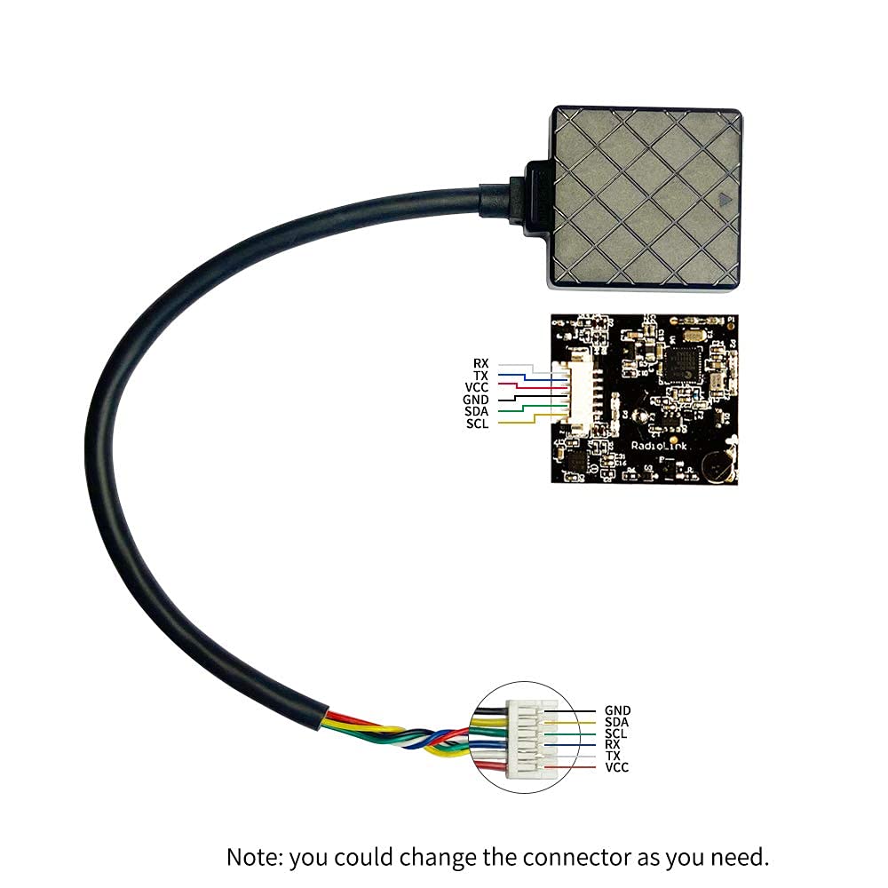 Radiolink M10N TS100 GPS Compass Module High Positioning Precision for DIY Flight Controller RC Drone FPV Compatible with Radiolink Mini Pix/Crossflight - Image 2